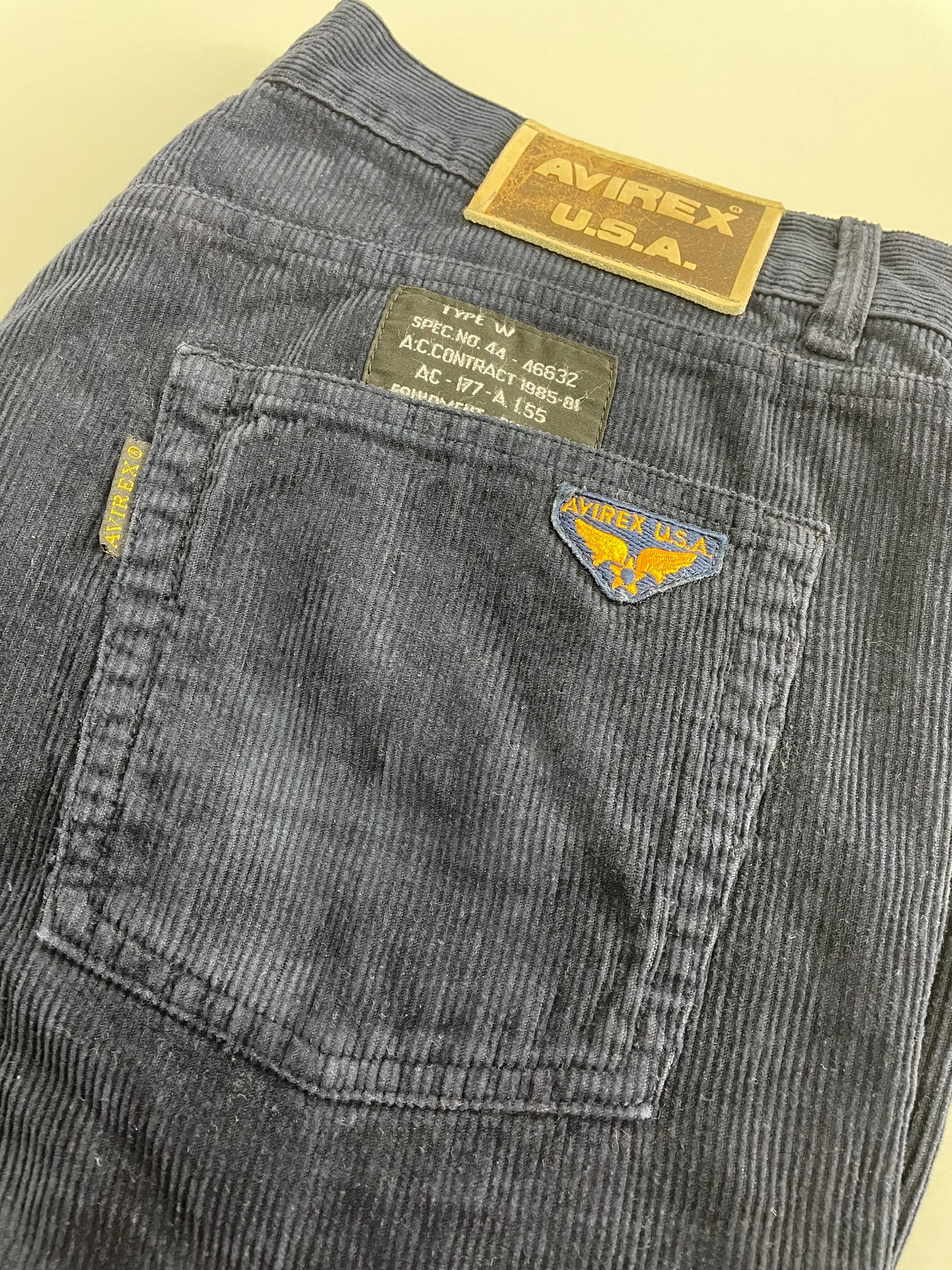 90s Avirex Corduroy Pant Navy US 40
