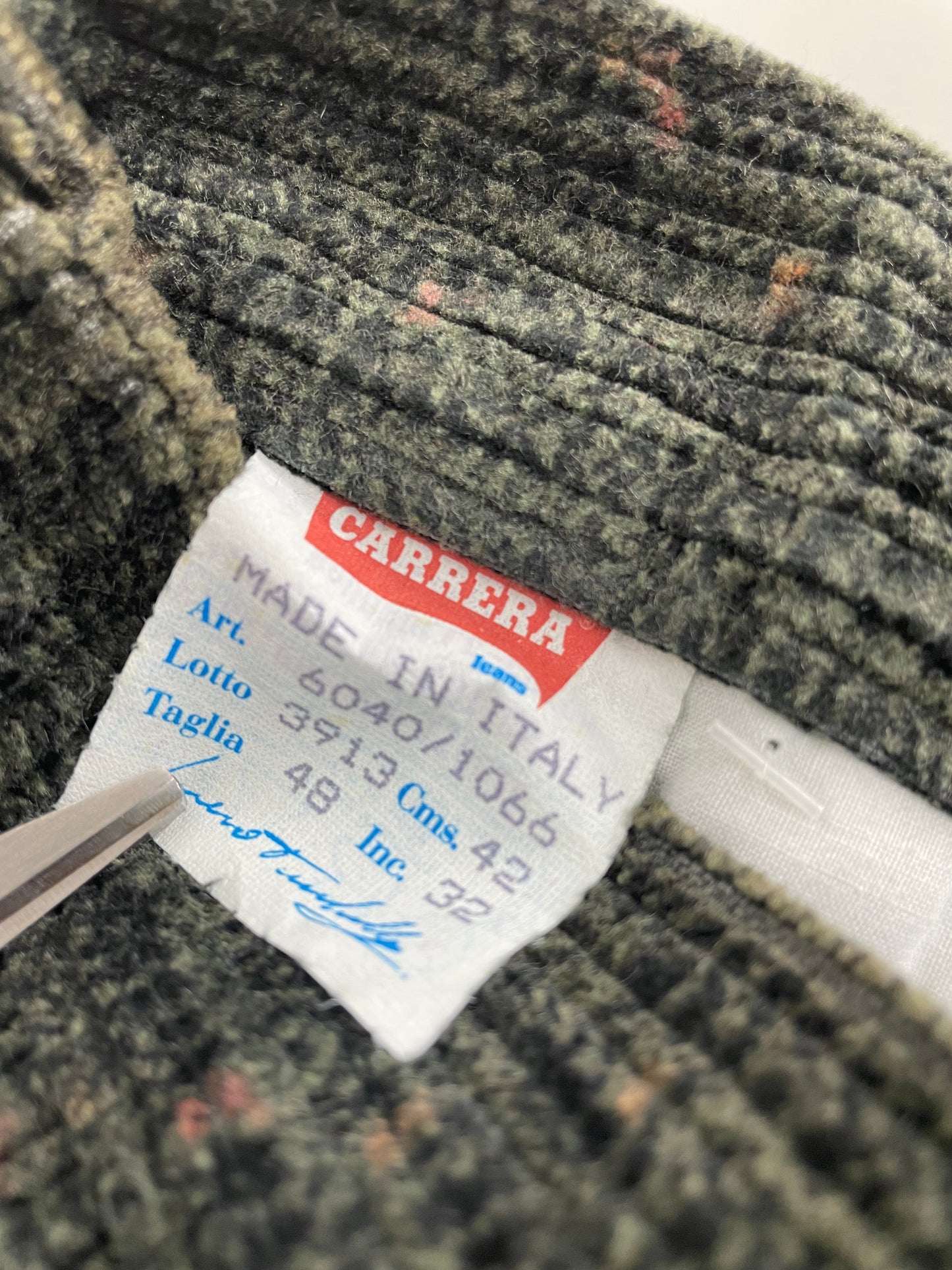 80s Carerra Corduroy Pant Olivegreen IT 48