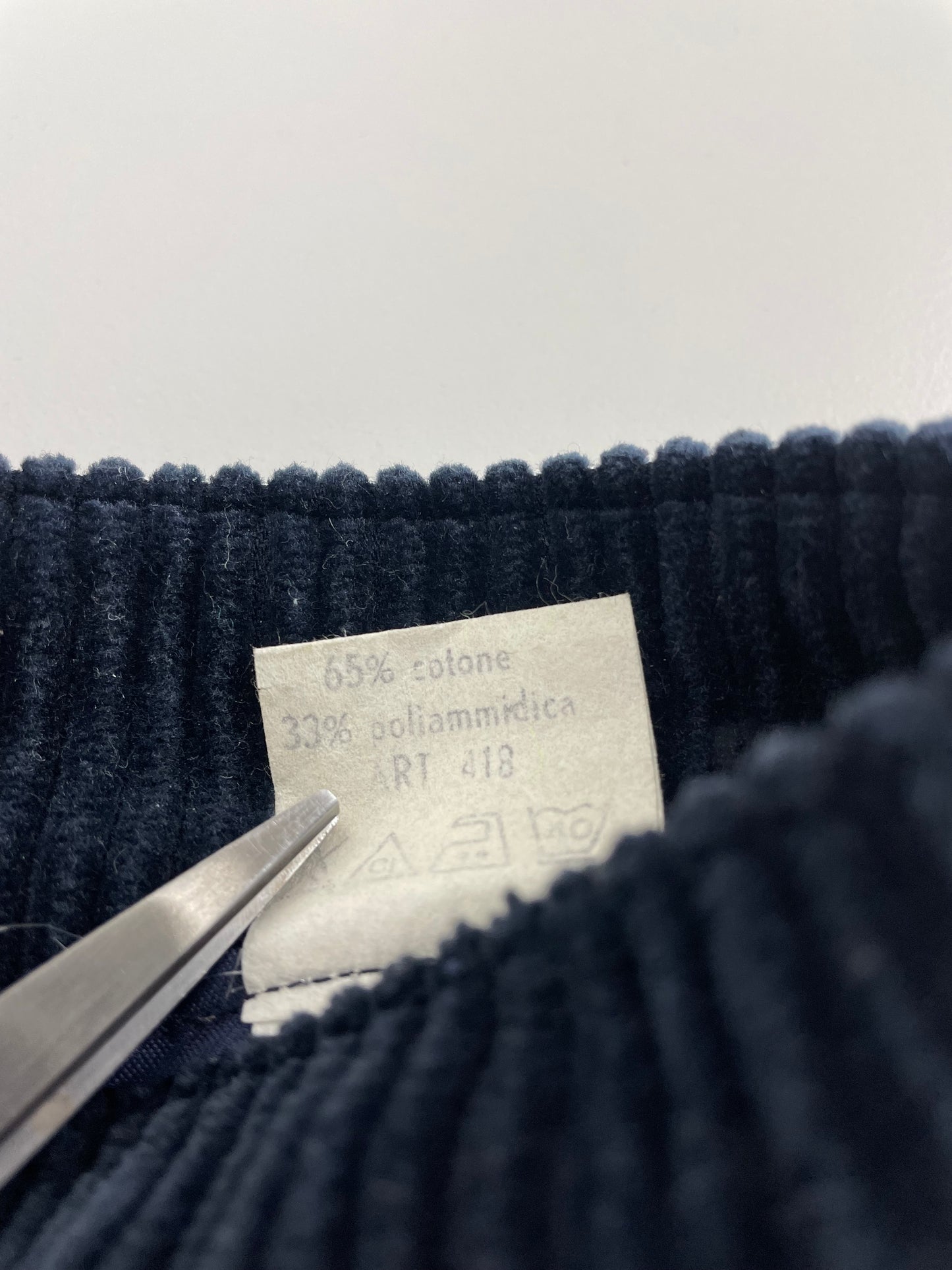 80s Gigi Rizzi Corduroy Pant Navy IT 52