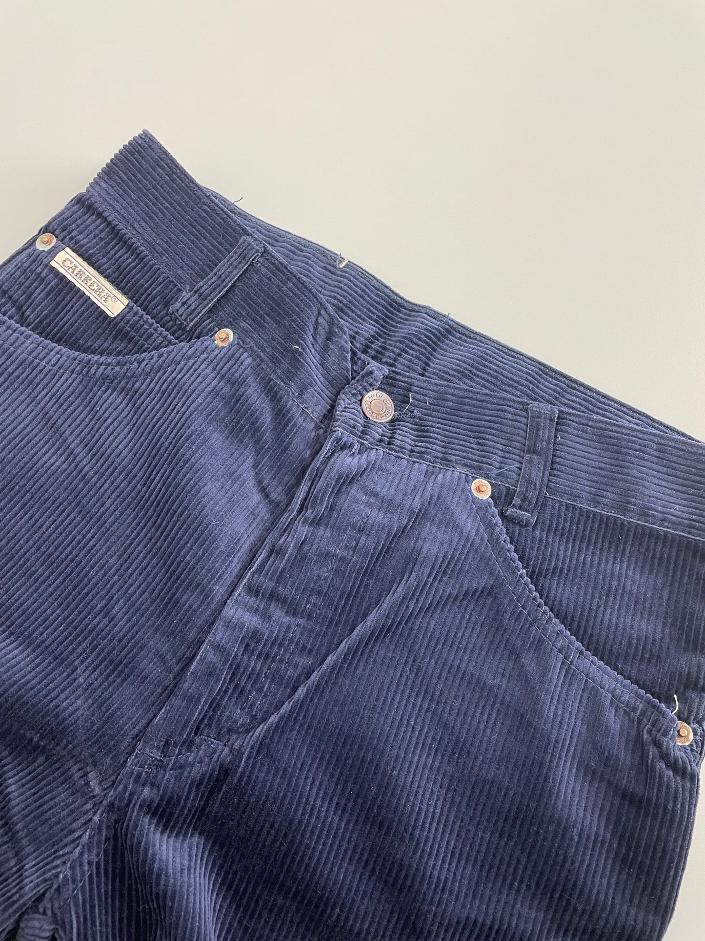 90s Carerra Corduroy Pant Navy IT 29 Waist, 36 Length