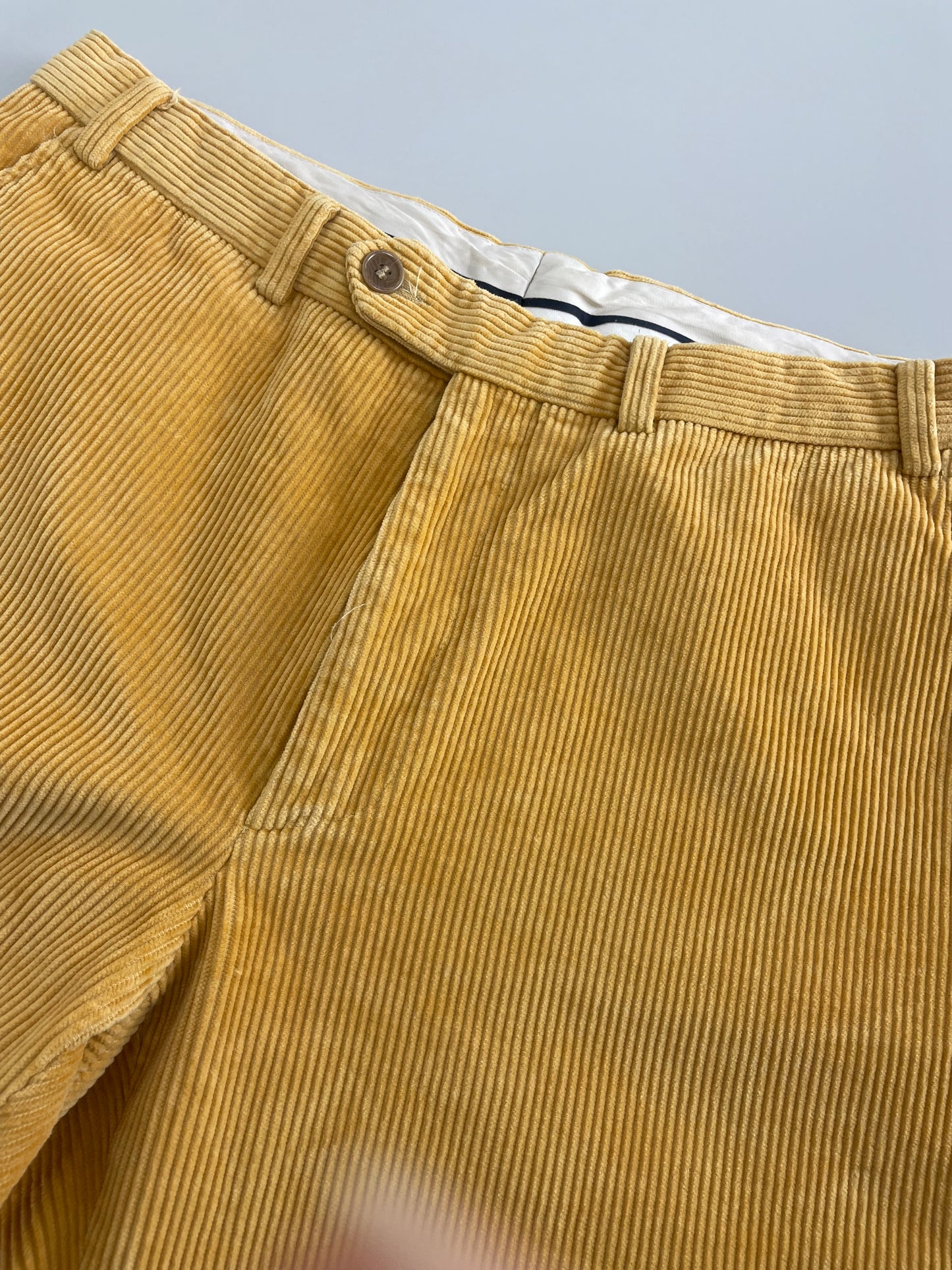 90s Velluto duca visconti di modrone Corduroy Pant Yellow IT 48