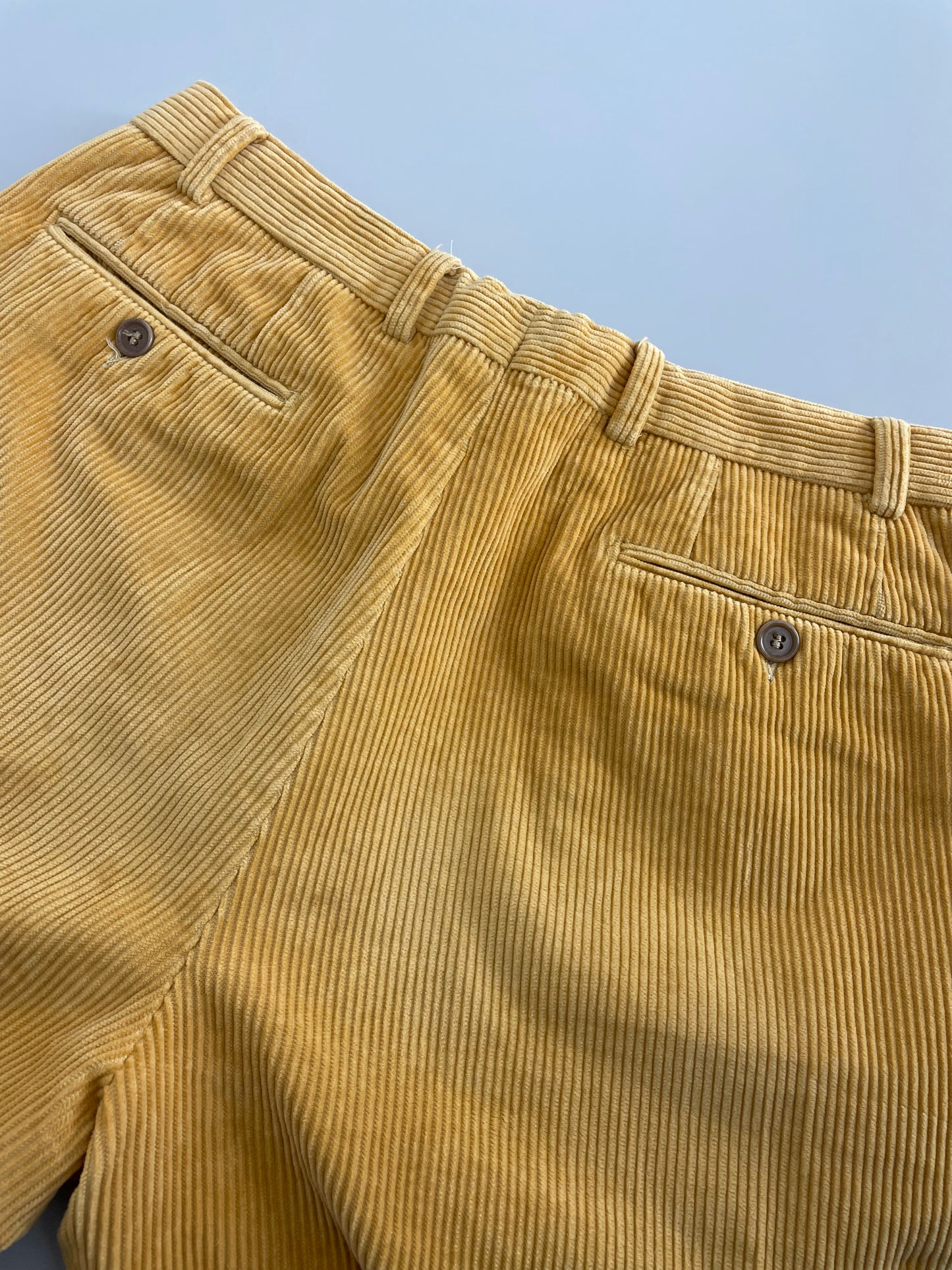 90s Velluto duca visconti di modrone Corduroy Pant Yellow IT 48