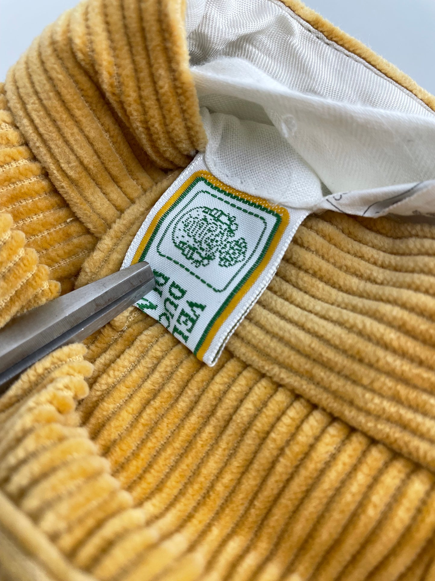 90s Velluto duca visconti di modrone Corduroy Pant Yellow IT 48