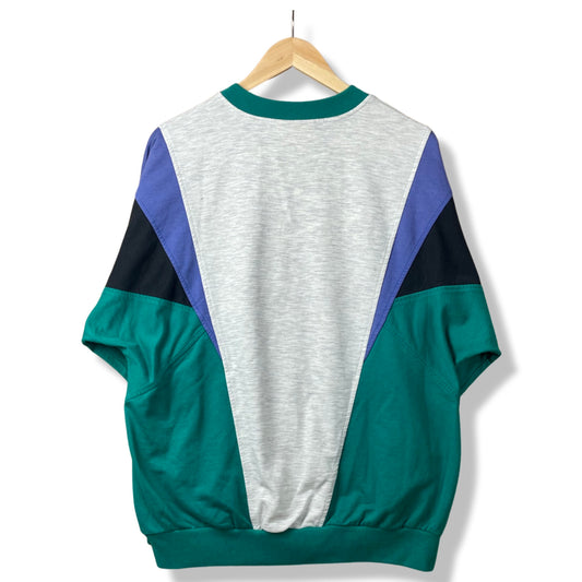 90s Adidas Sweatshirt Green Grey M