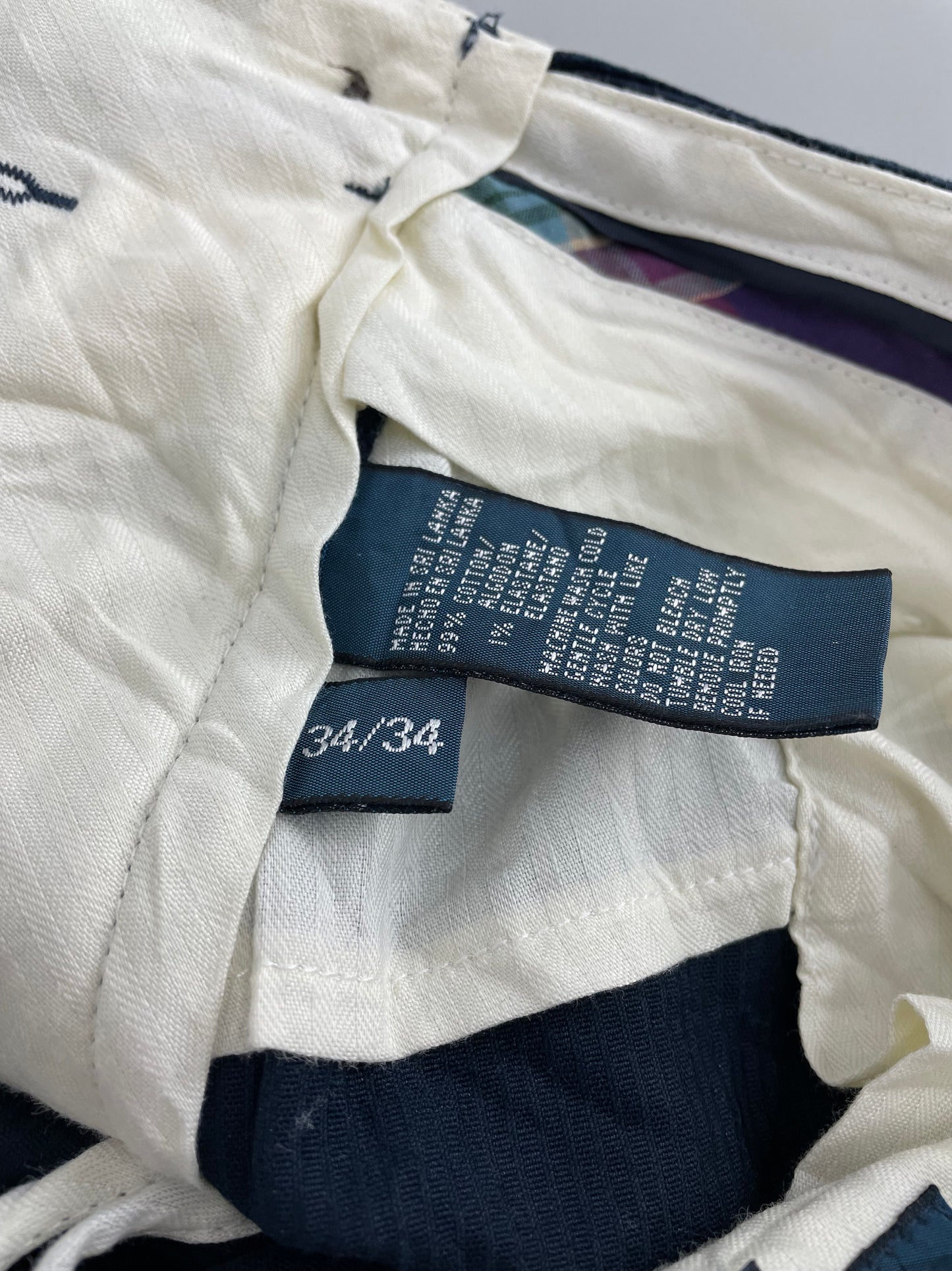 90s Polo Ralph Lauren Corduroy Pant Navy 34 x 34