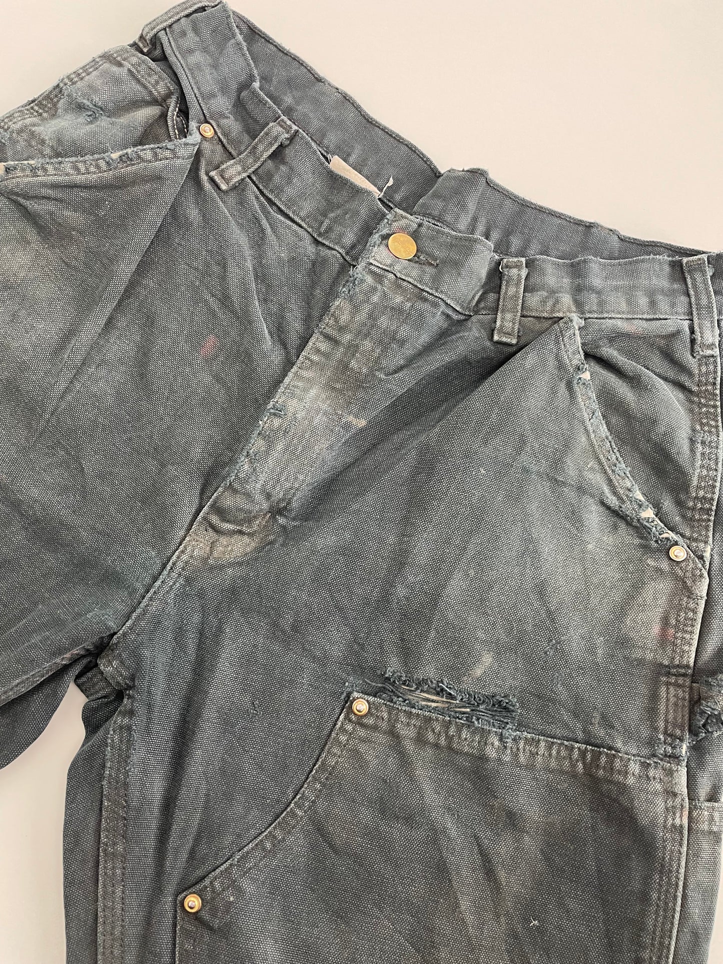 00s Carhartt Distressed Workwear Pant Black 33 x 32
