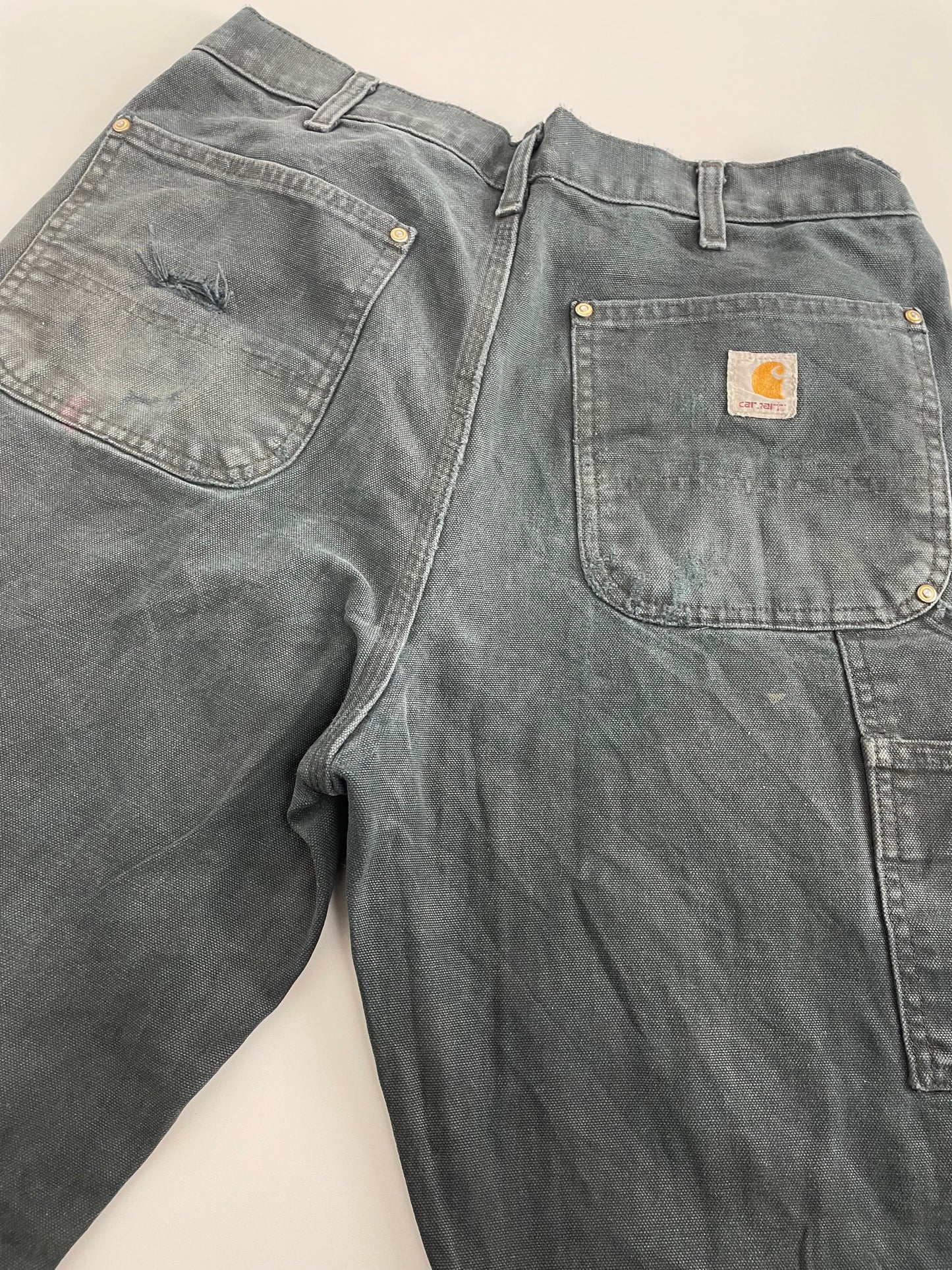 00s Carhartt Distressed Workwear Pant Black 33 x 32