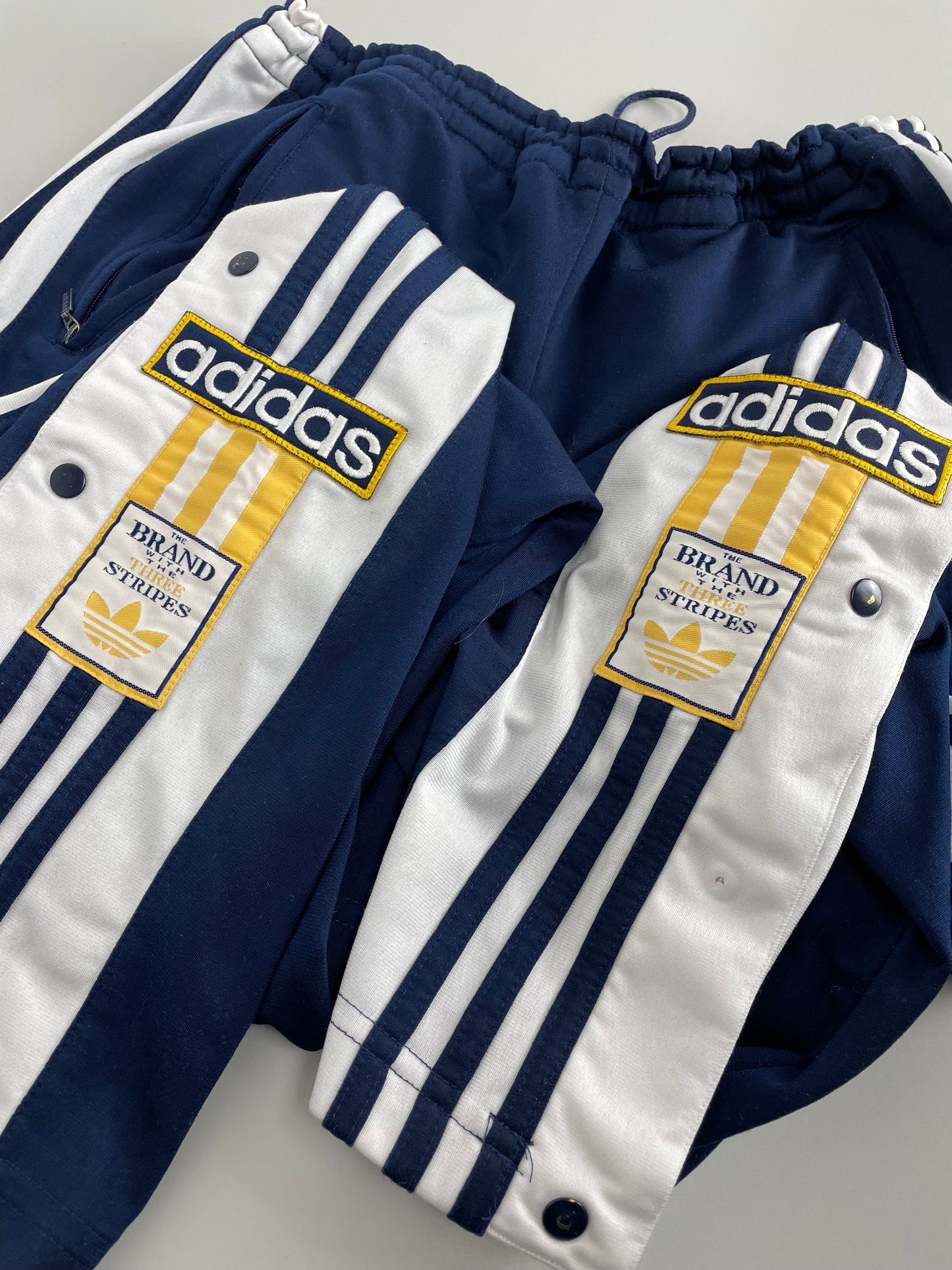 90s Adidas Trackpant Blue White M/L