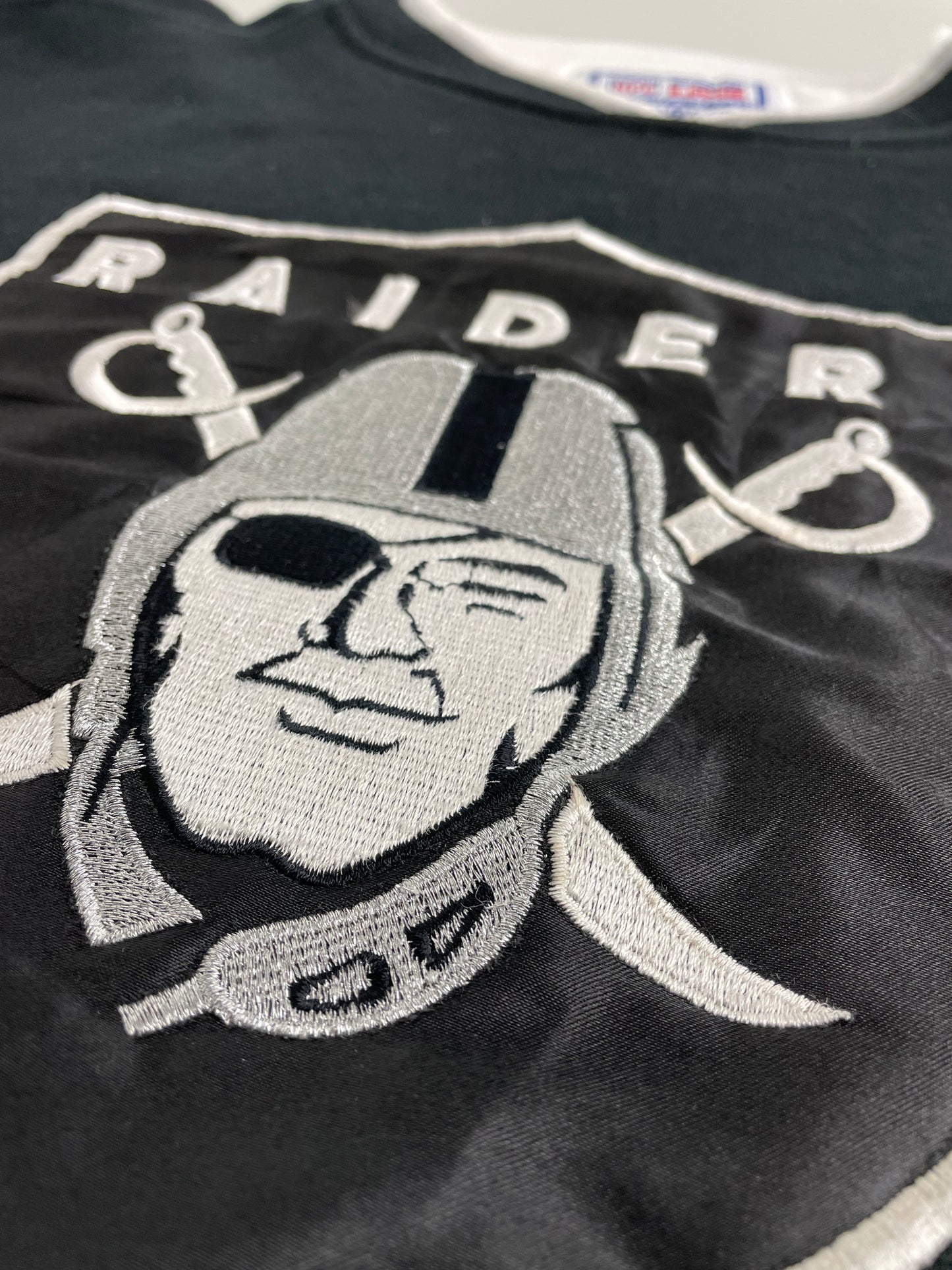 90s Starter Oakland Raiders NFL Sweatshirt Black L