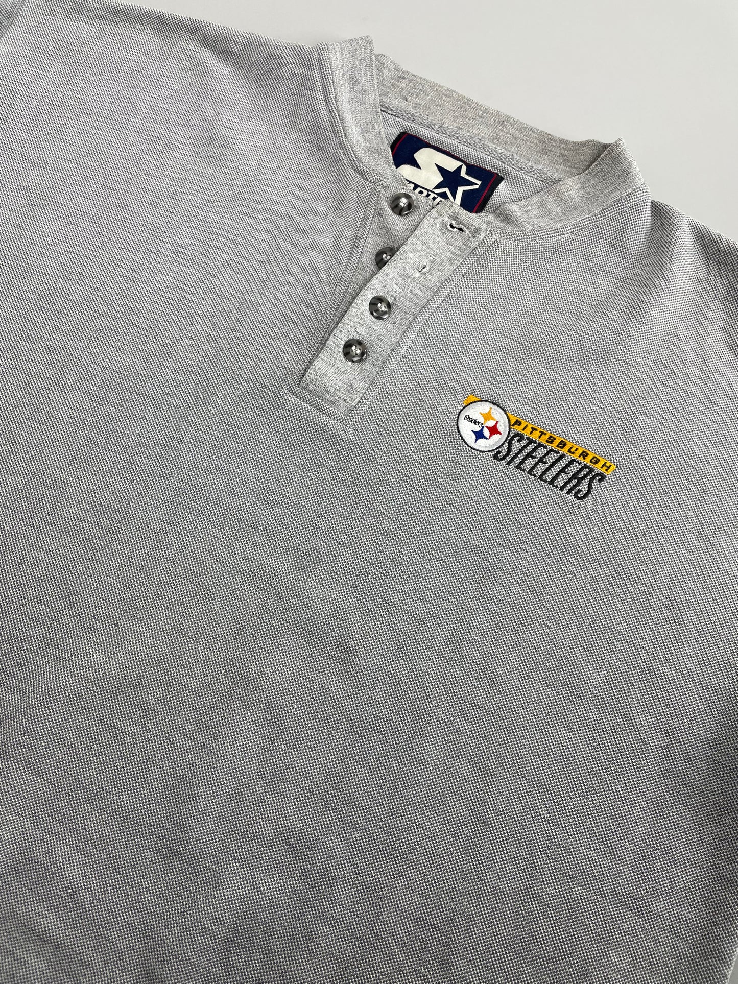 90s Starter Pittsburgh Steelers NFL Sweatshirt Grey XL