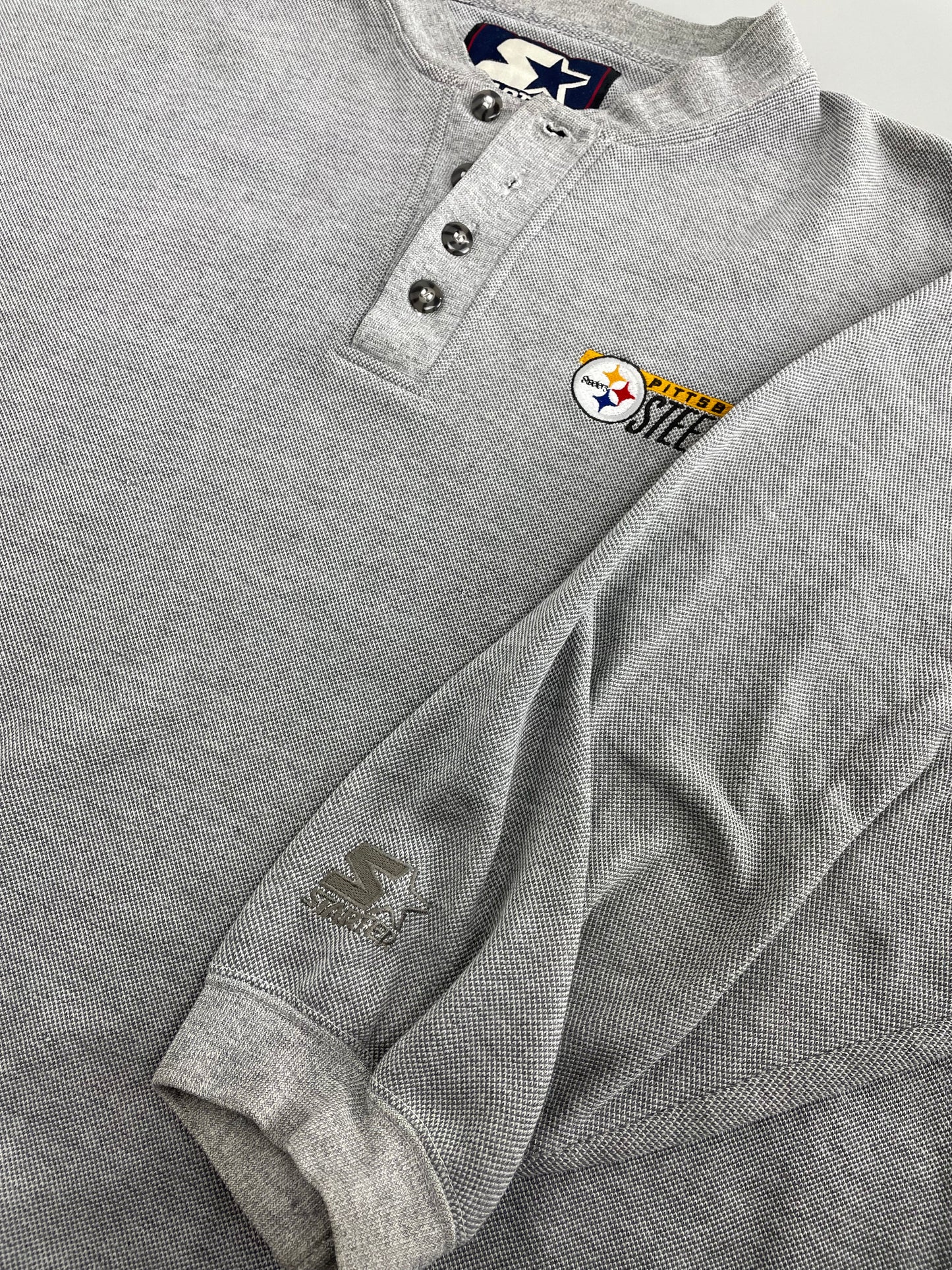 90s Starter Pittsburgh Steelers NFL Sweatshirt Grey XL