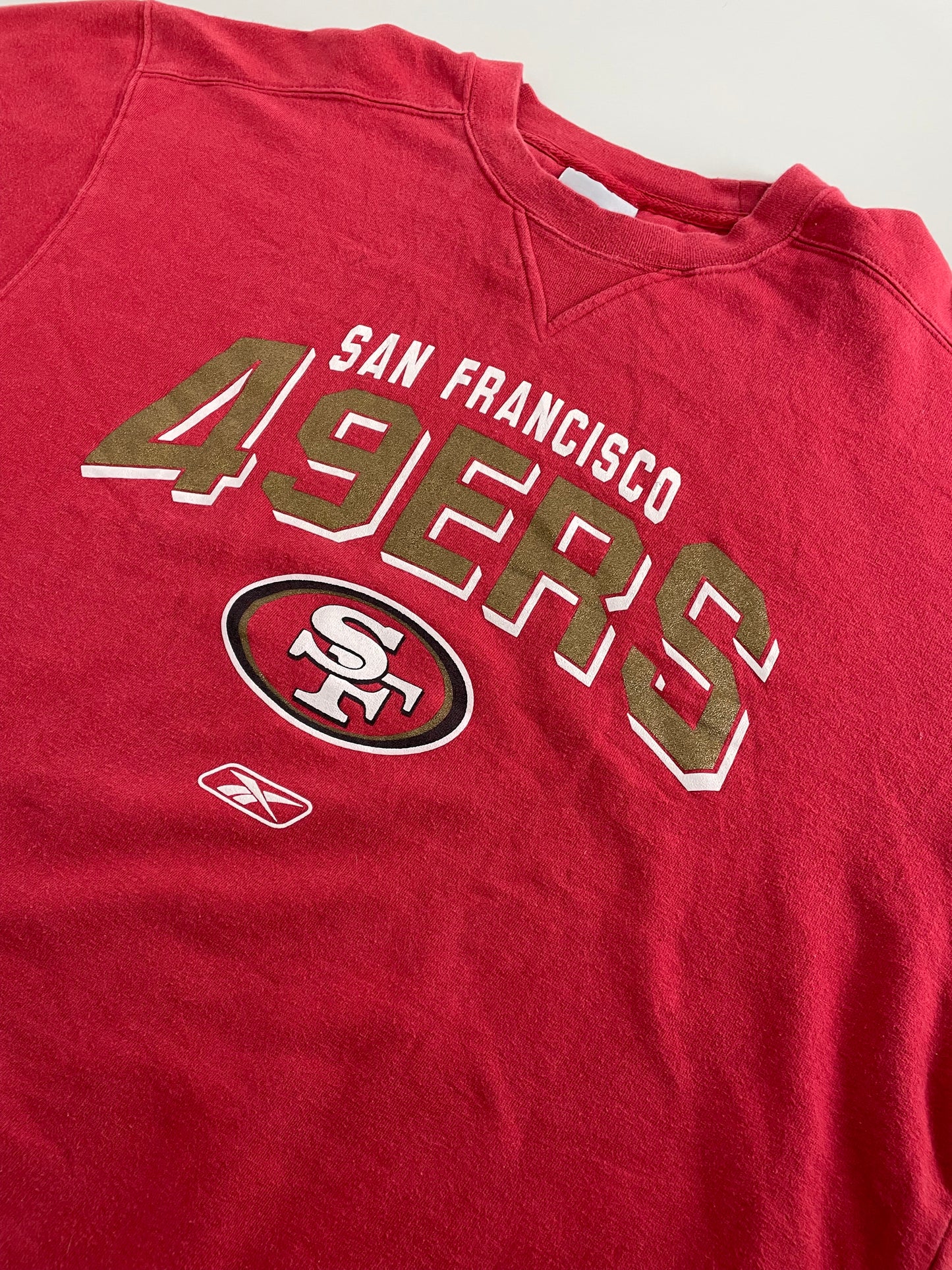 00s Reebok San Francisco 49ers NFL Sweatshirt Red XL