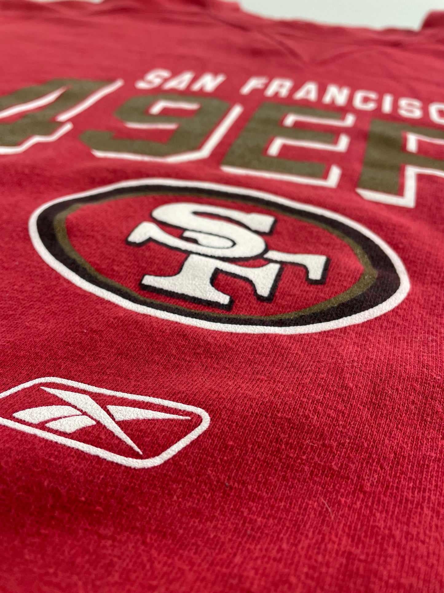 00s Reebok San Francisco 49ers NFL Sweatshirt Red XL