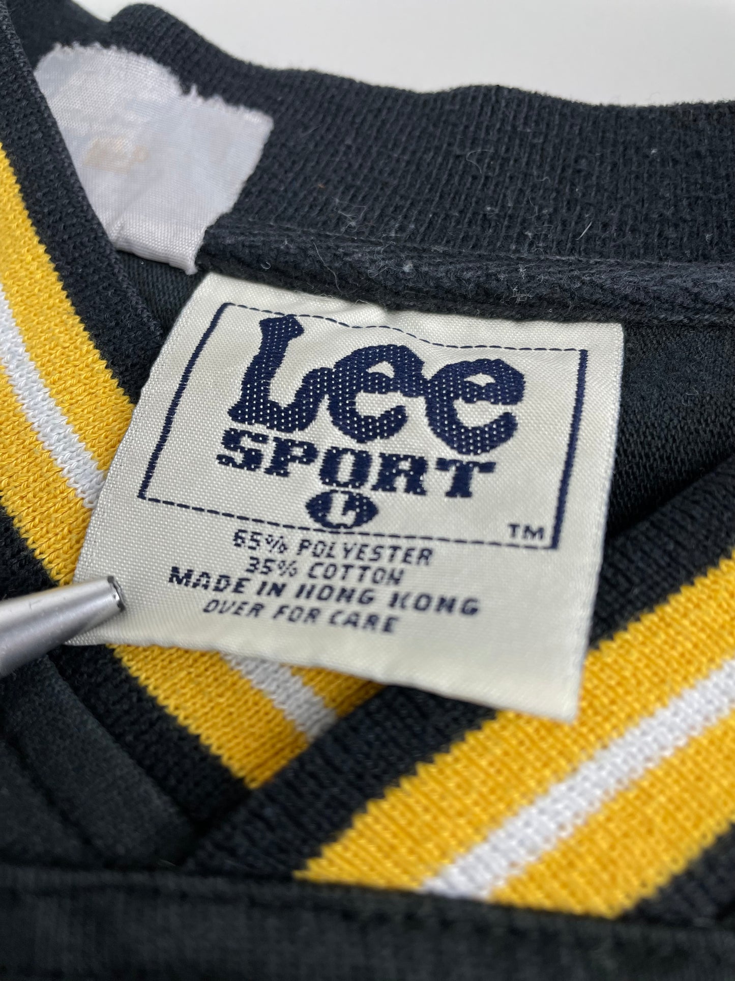 90s Lee Sport Pittsburgh Steelers NFL Longsleeve Black Yellow L
