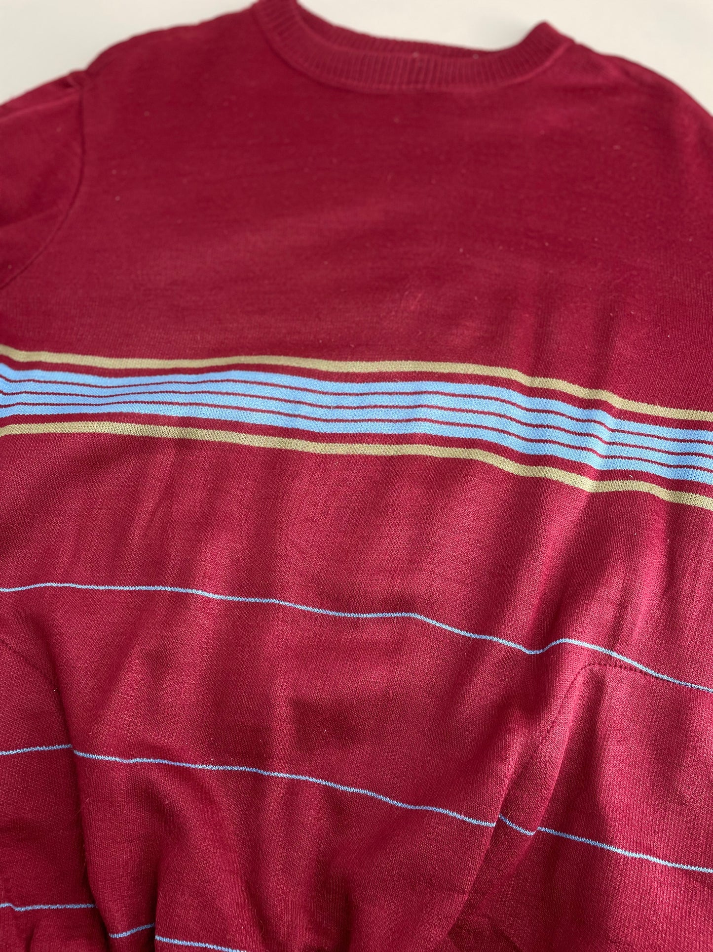 90s Daniel Hechter Sweatshirt Red Brown S/M