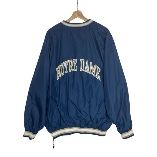 90s Starter Notre Dame Fighting Irish Pullover Navy XXL