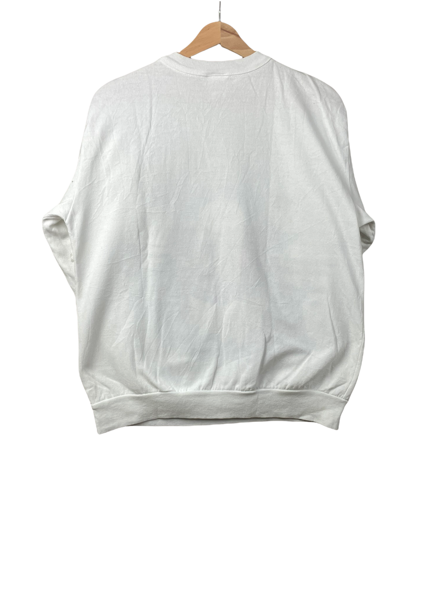 90s Holiday Time Christmas Sweatshirt white S/M