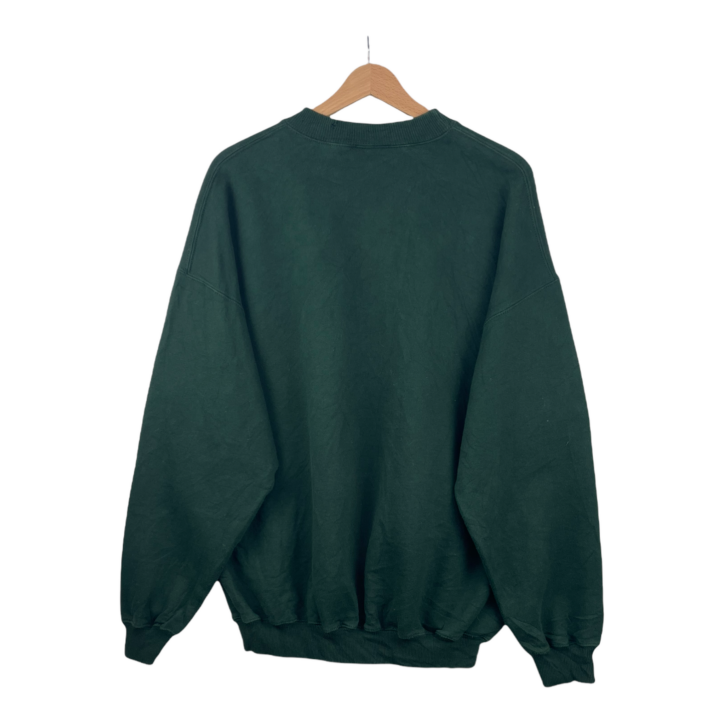 00s Gildan Animal Print Sweatshirt Green XL