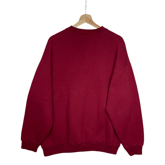 00s Logo 7 San Francisco 49ers NFL Sweatshirt Red XL