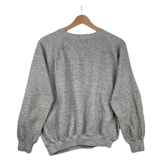 80s Unbranded Ping Pong Sweatshirt Grey S