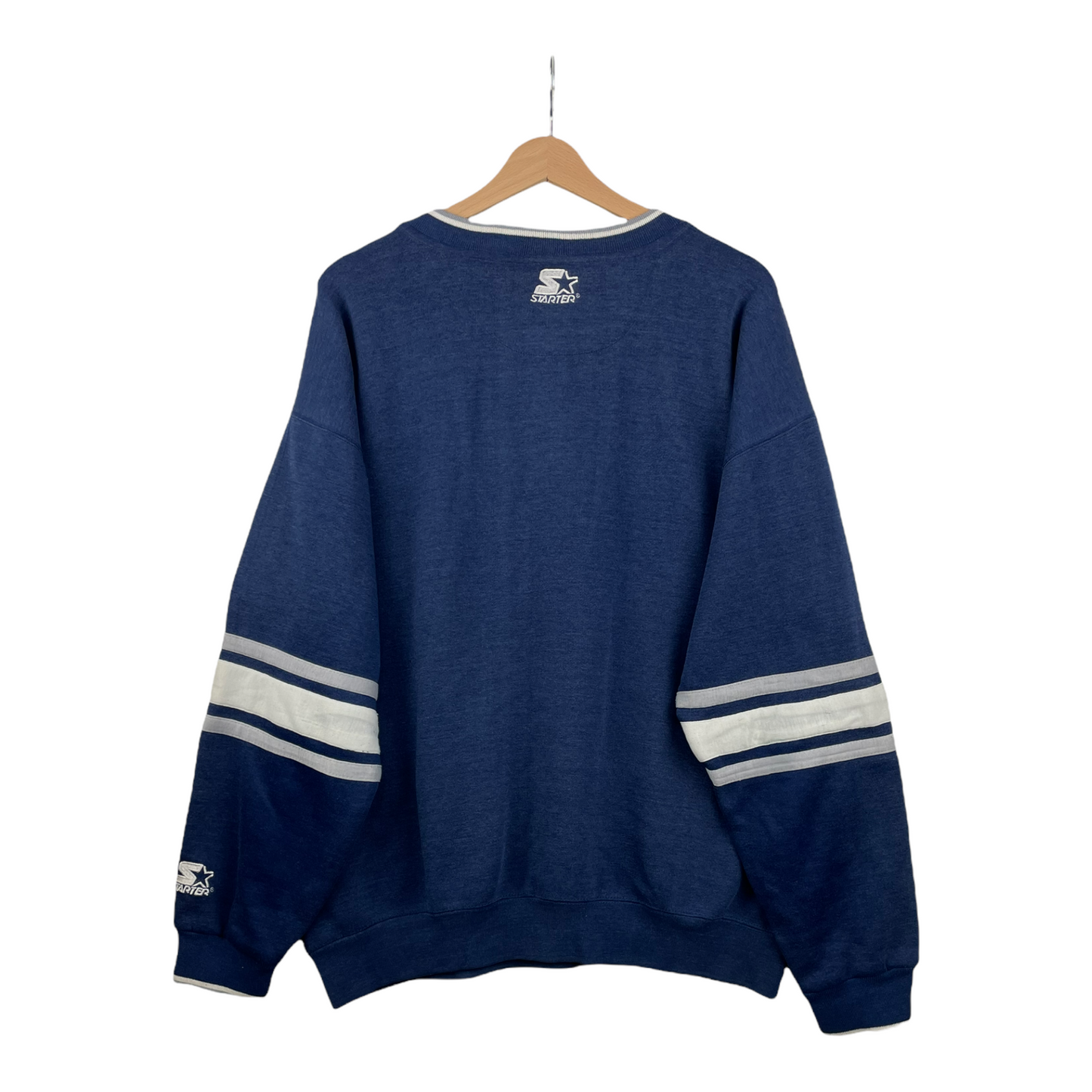 90s Starter Georgetown Hoyas Sweatshirt Navy XL