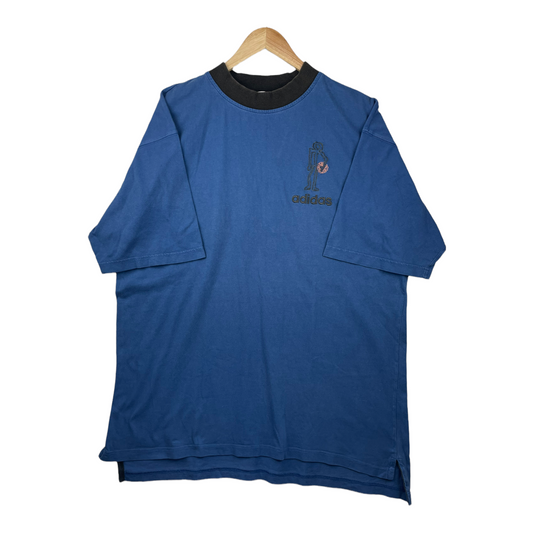 90s Adidas Streetball T-Shirt Blue L