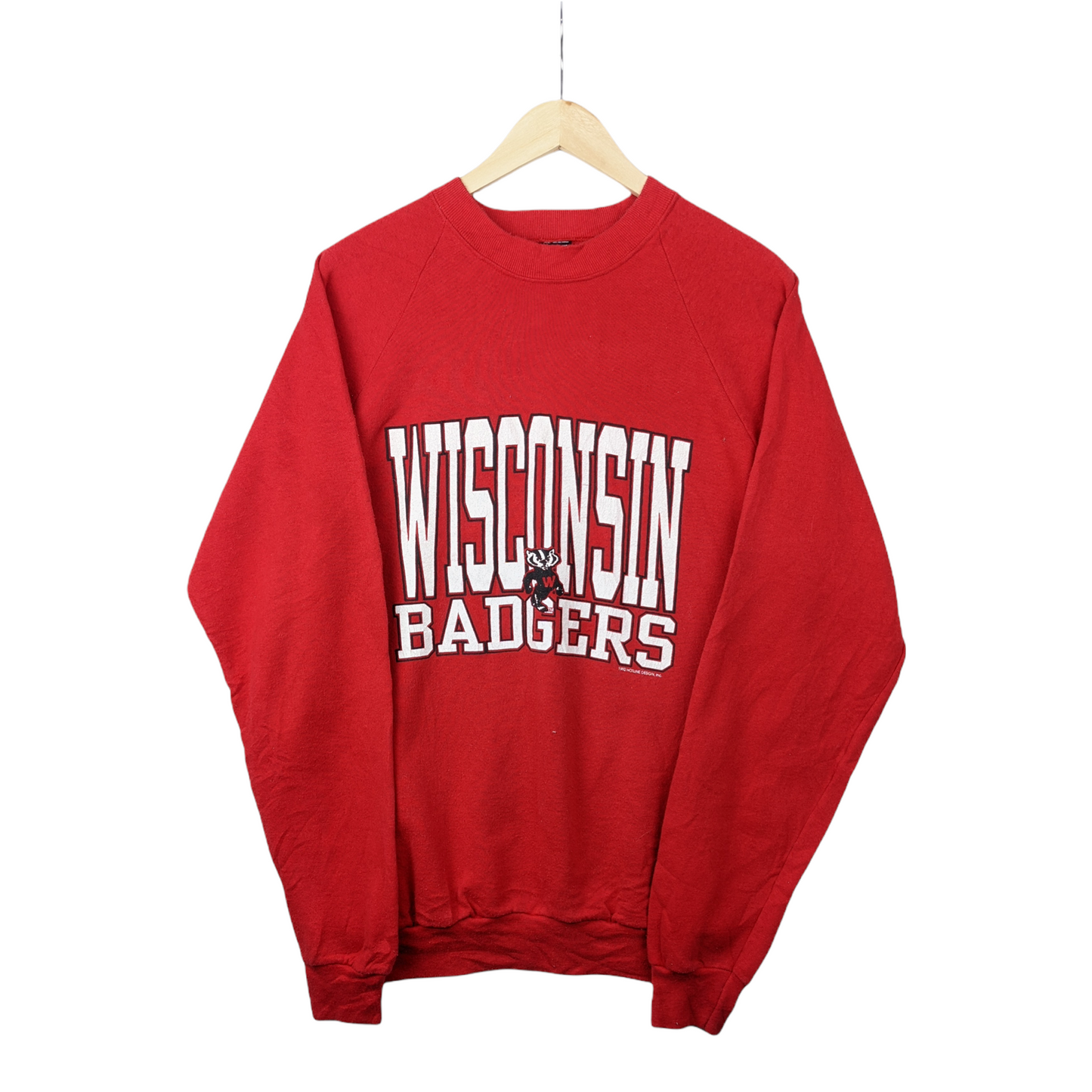 90s Wisconsin Badgers Screen Stars Sweatshirt Red M/L