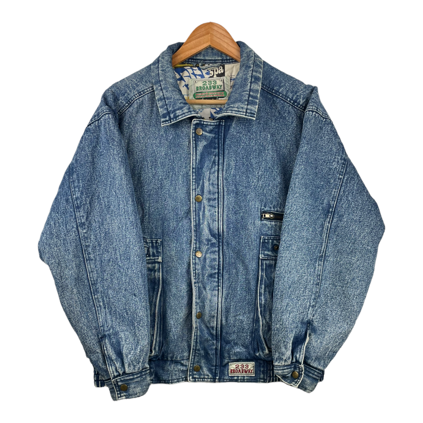 90s Vespa Jeans Jacket Blue M