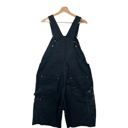 90s Carhartt Reworked Dungaree Black Waist 36