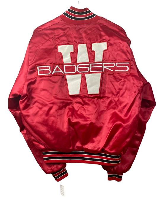 80s Mr. Fox Wisonsin Badgers NCAA Jacket Red