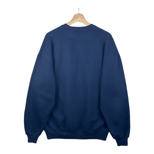 90s Russel Athletic Notre Dame NCAA Sweatshirt Navy XL