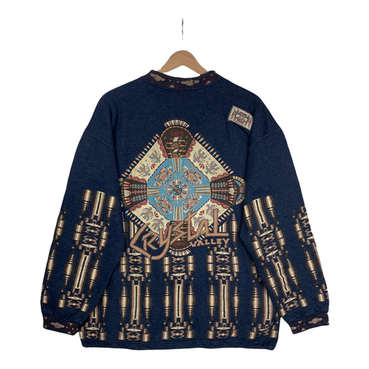 80s Christal Valley Sweatshirt Navy L