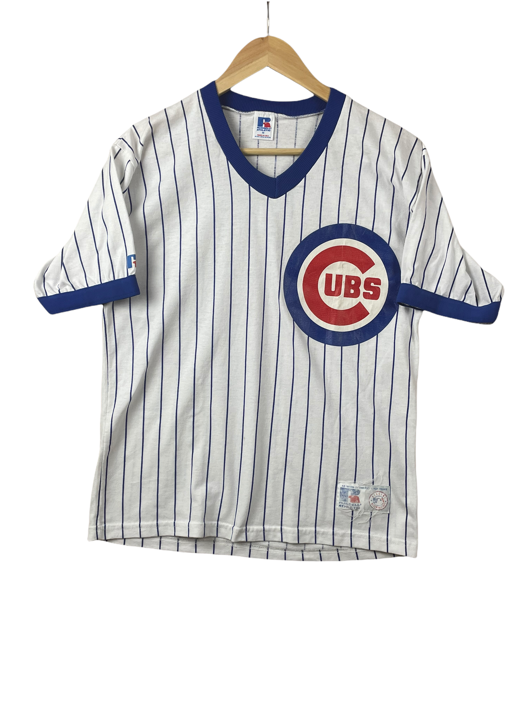90s Chicago Cubs MLB Russel Athletics T-Shirt White S/M – PopeVintage