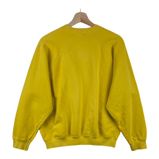 80s United Colors of Benetton Sweatshirt Yellow S/M