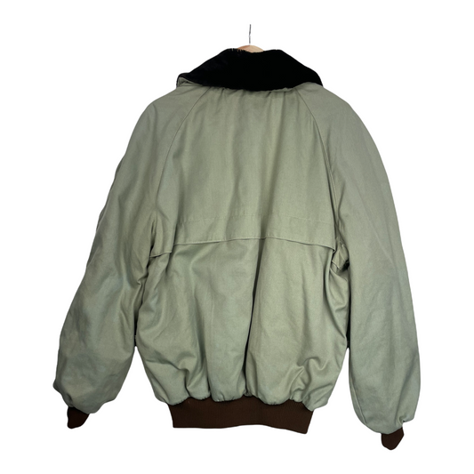 90s Unbranded Jacket Light Green Beige L