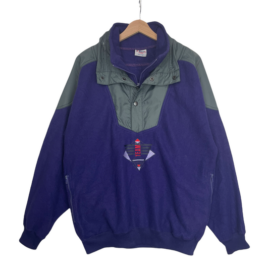 90s Active Crazy Fleece Purple Grey M