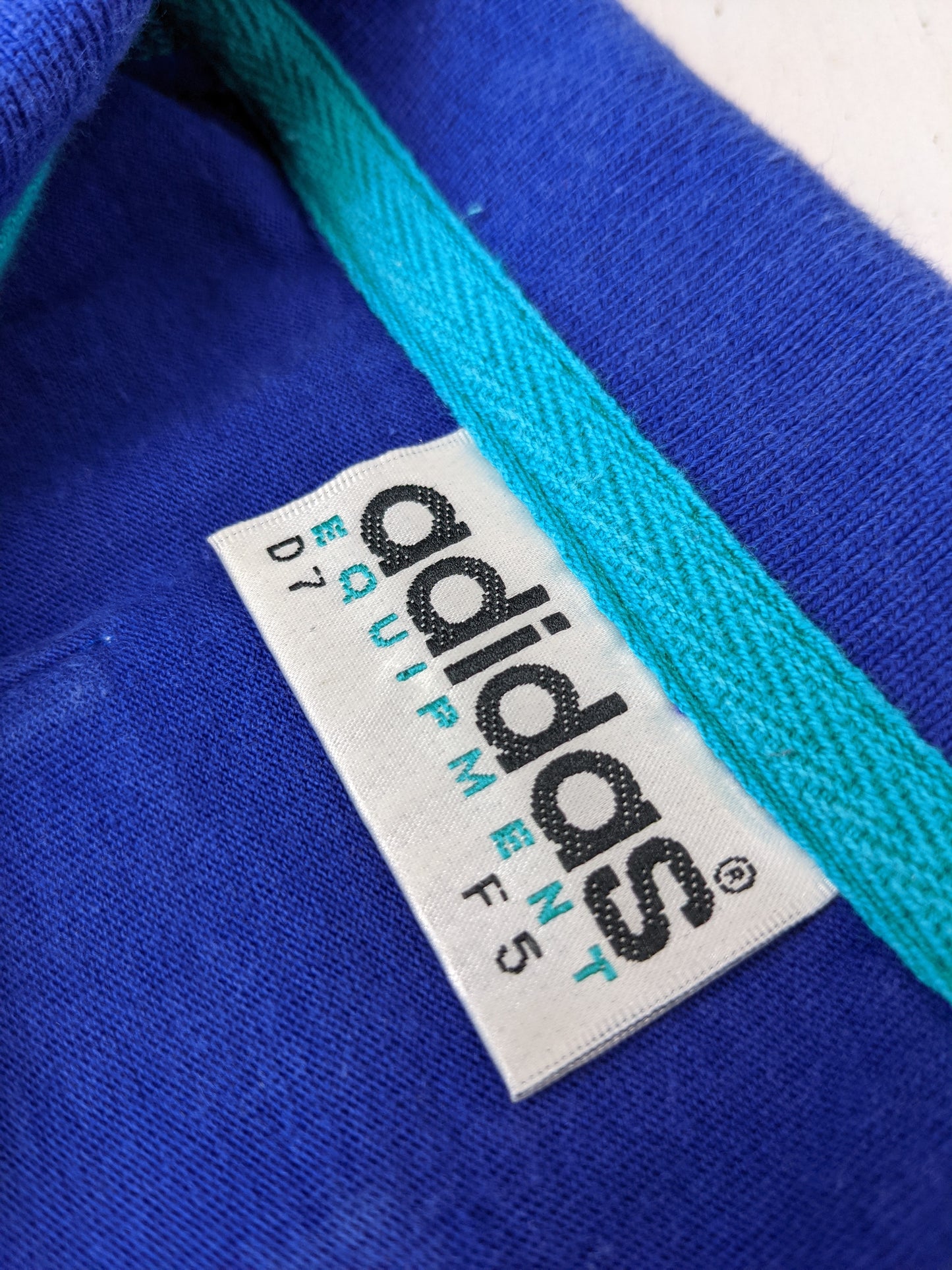 90s Adidas Equipment Polo Blue M/L