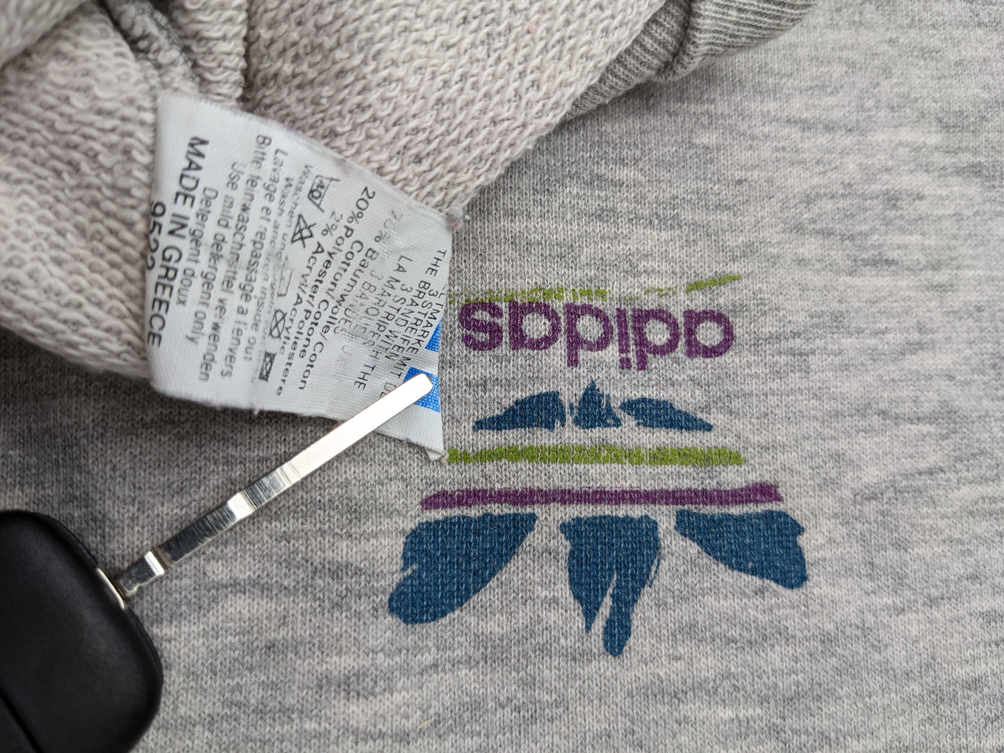 90s Adidas Sweatshirt Grey L/XL