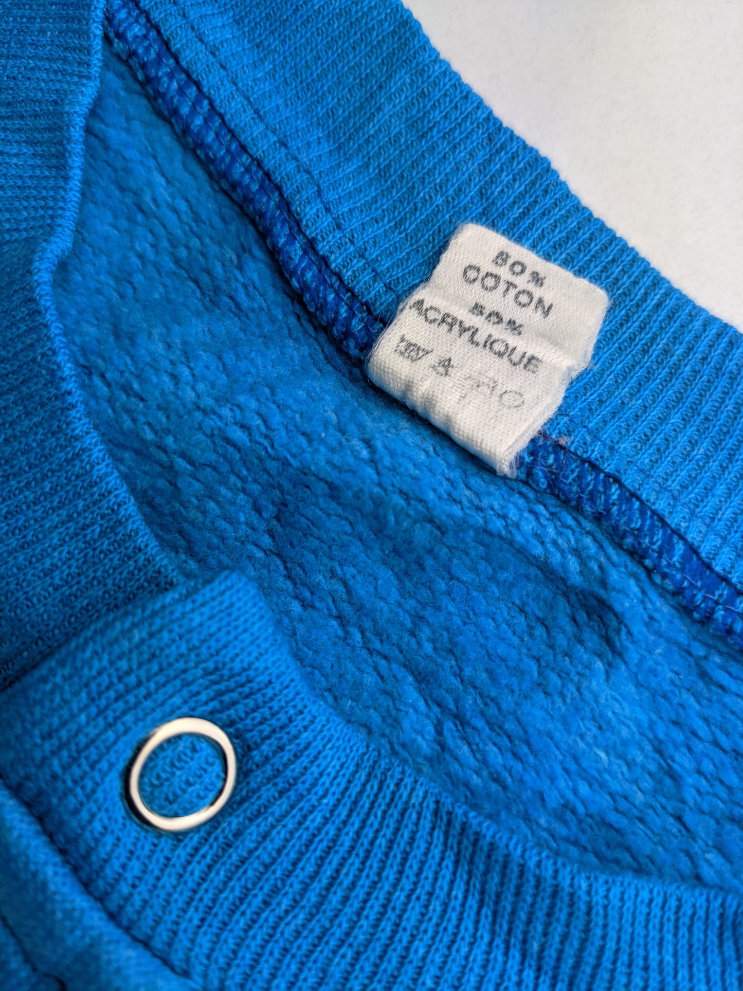 80s Unbranded Sweatshirt Turqoise L