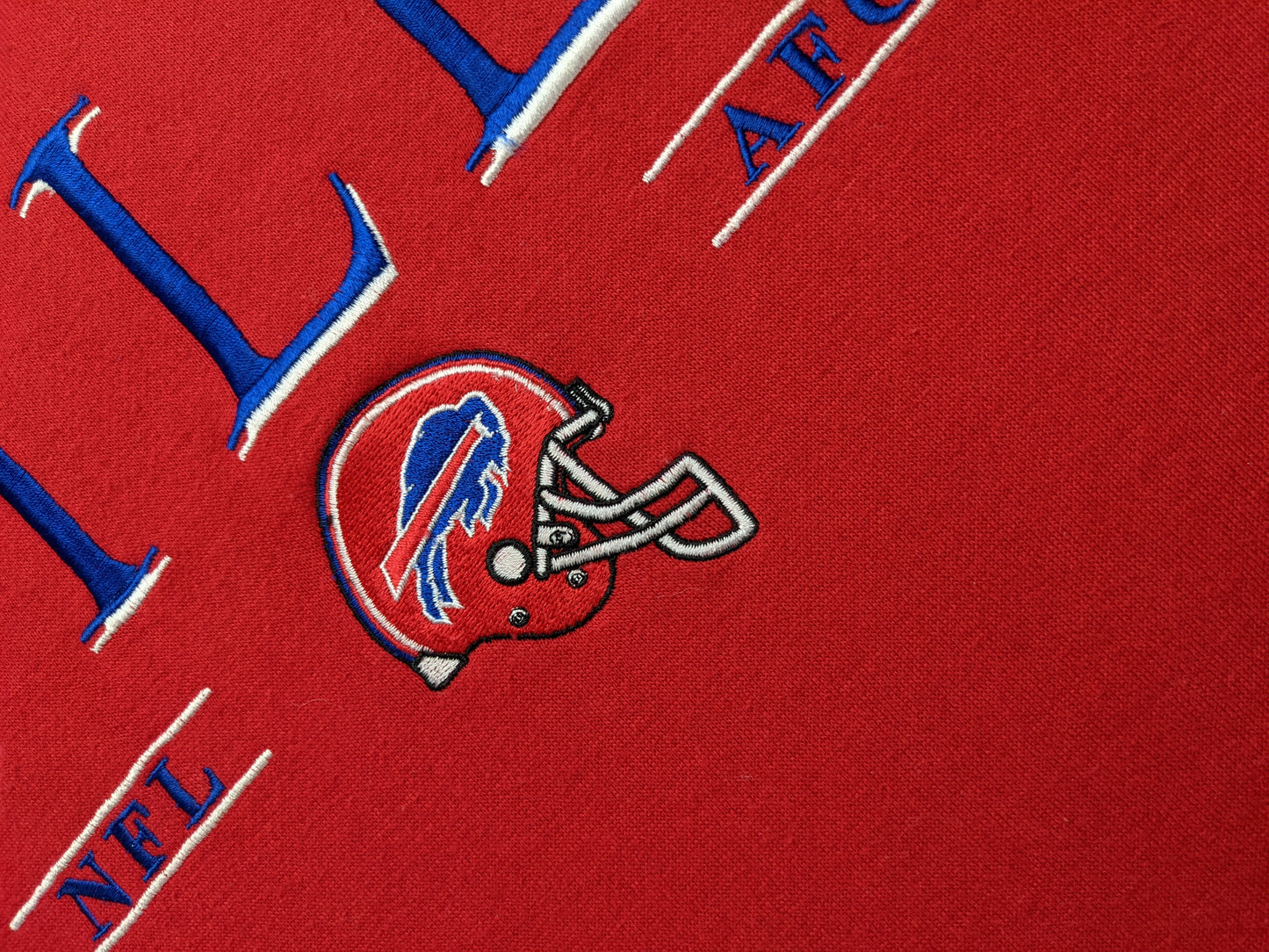 90s Buffalo Bills NFL Lee Sport Sweatshirt Red