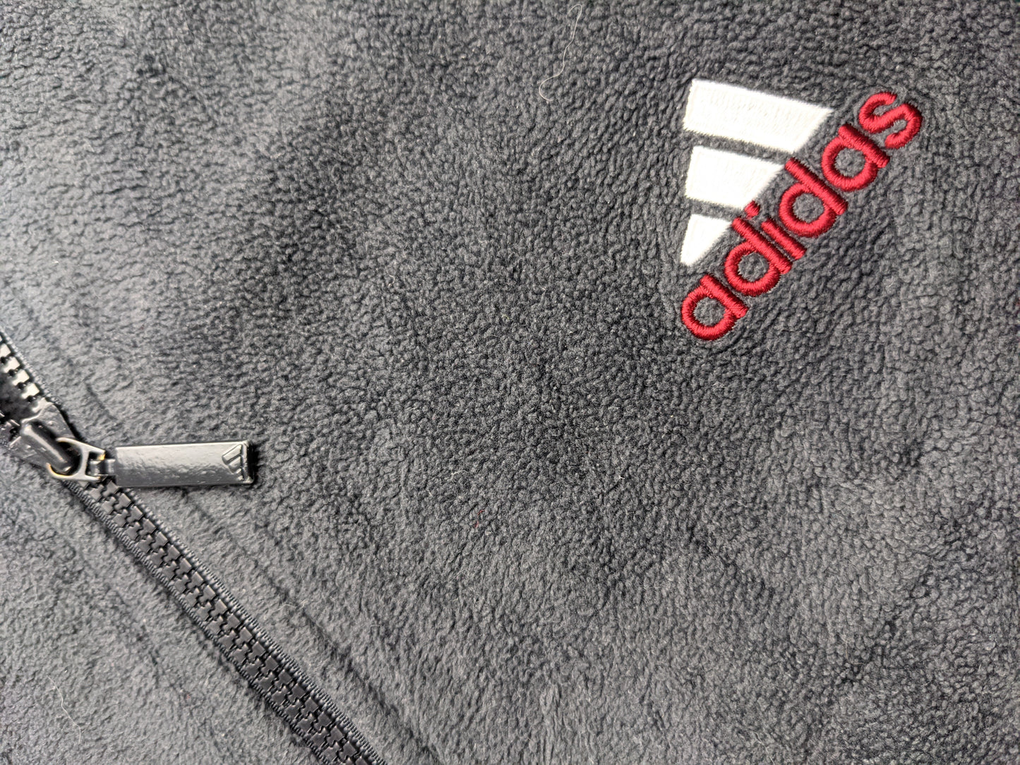 00s Adidas Fleece Grey Red XL
