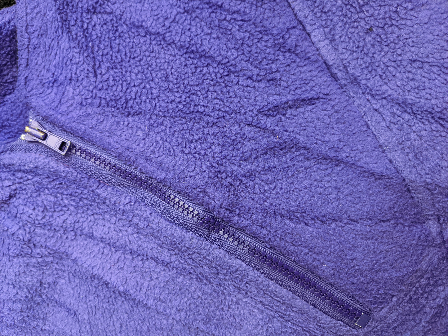 90s Latok Crazy Fleece Black Purple XL