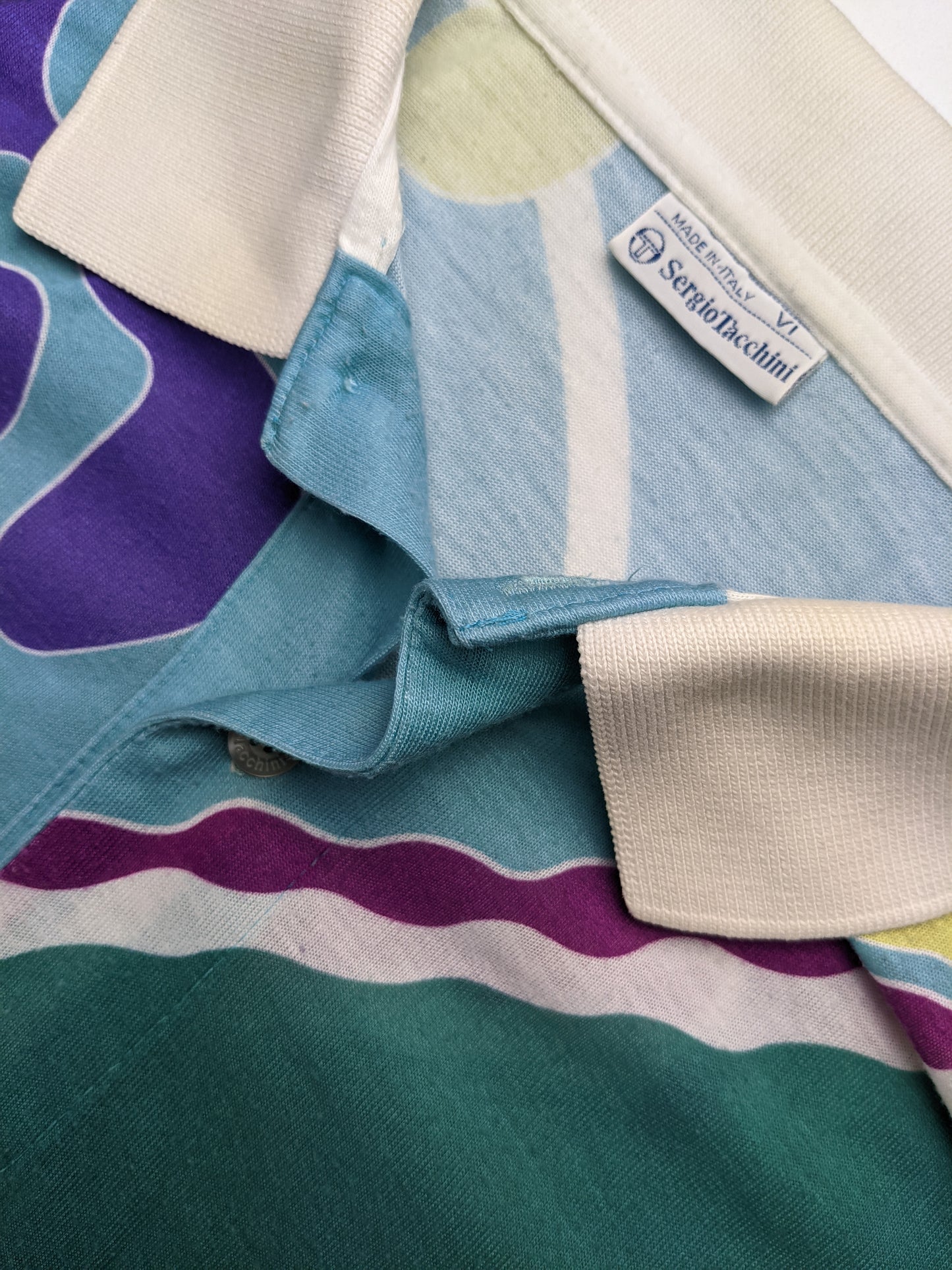 80s Sergio Tacchini Polo Green L