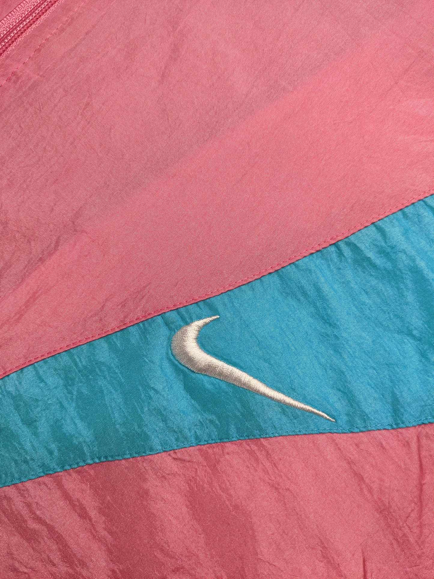 90s Nike Jacket White Pink L