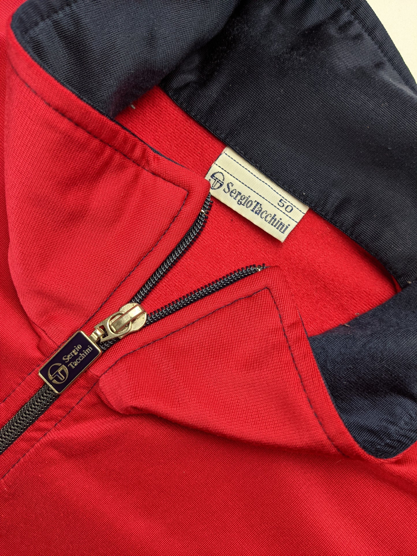 90s Sergio Tacchini Jacket Red Navy L