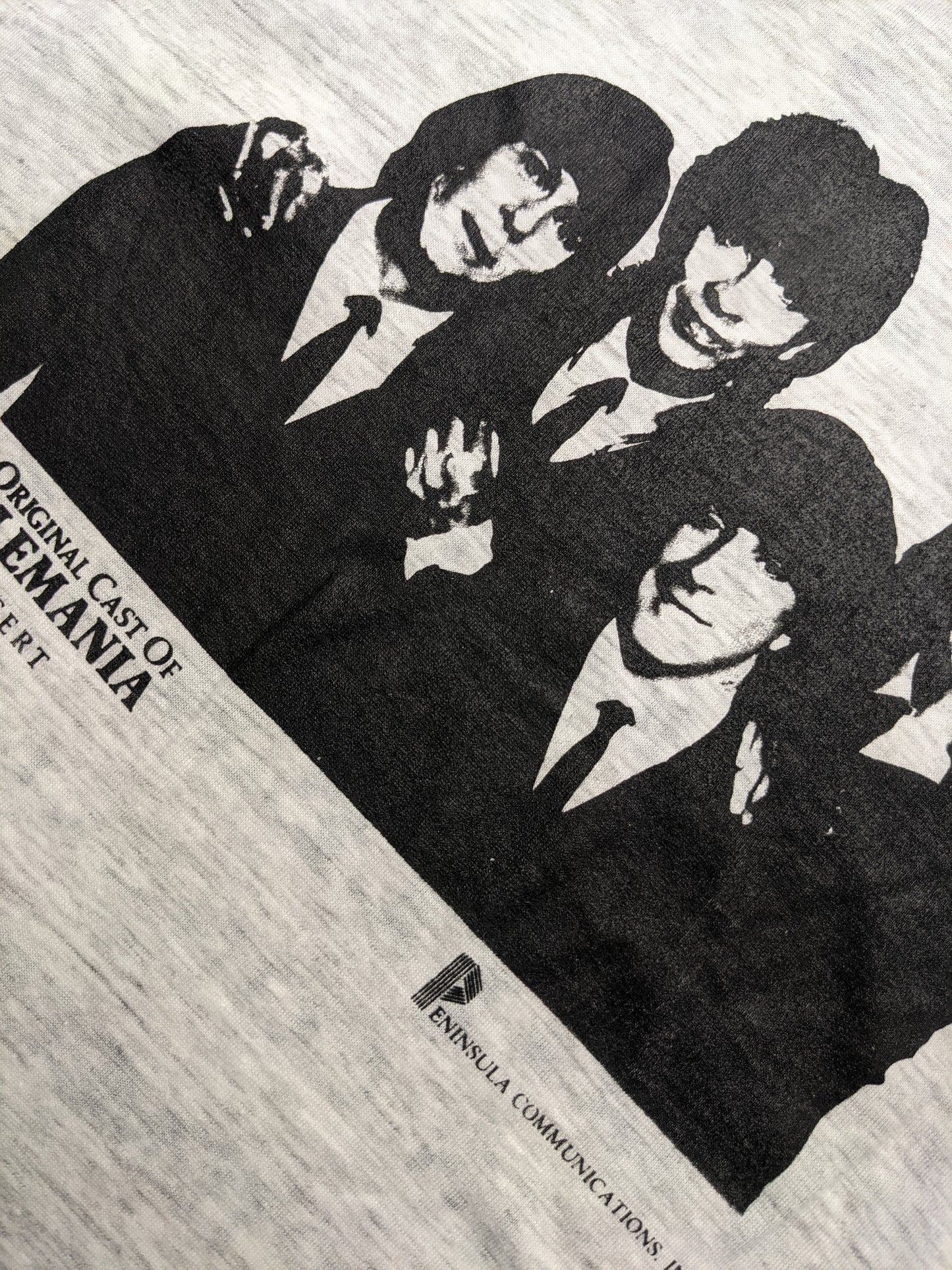 90s Beatlemania Hollywood of California T-Shirt Grey