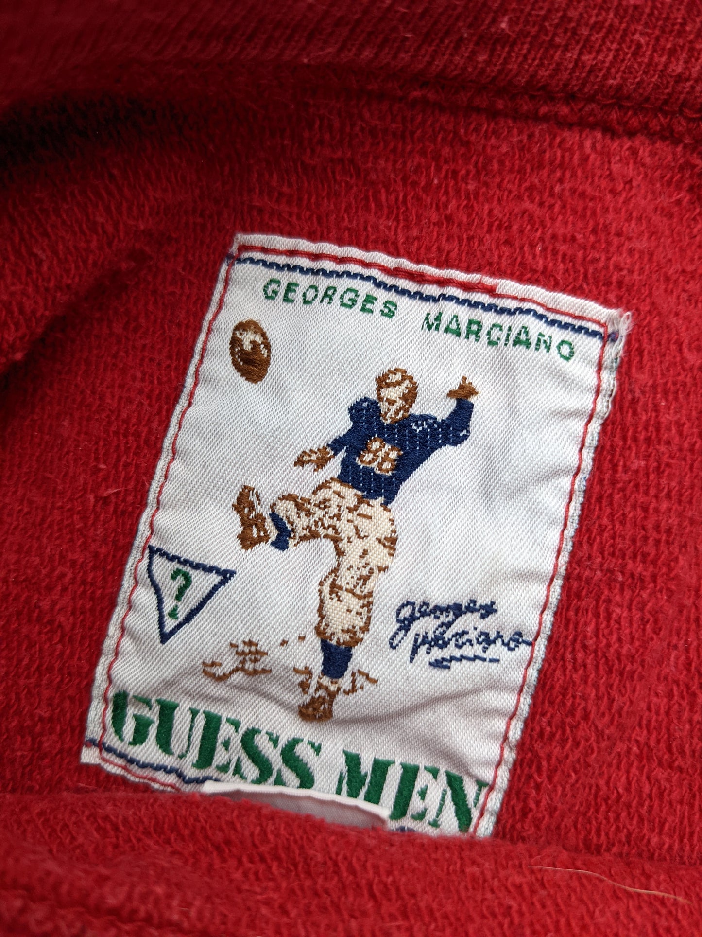 90s Guess Sweatshirt Red L
