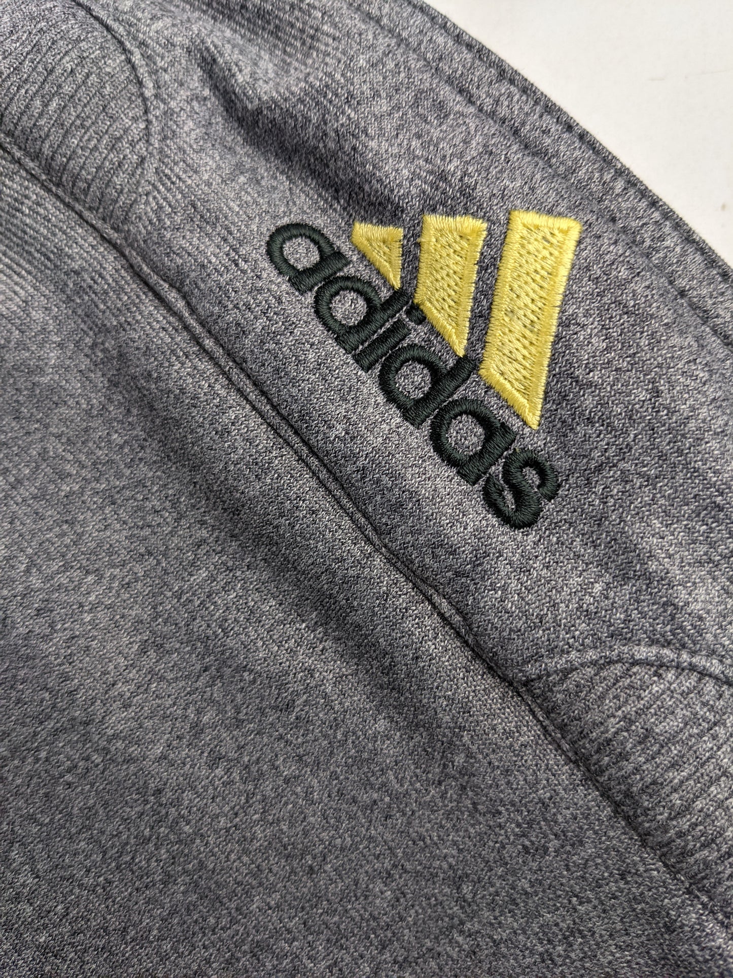 00s Adidas Track Jacket grey yellow M/L