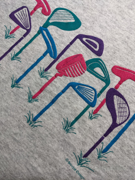 90s Brindar Design Sweatshirt Grey Green