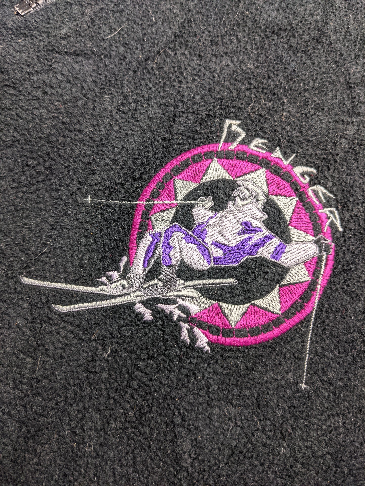 90s Benger Sportswear Crazy Fleece Black L